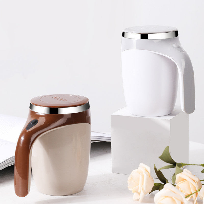 Rechargeable Self Stirring Mug – Magnetic Coffee Cup, Electric Milkshake Mixer, Portable Rotating Water Cup for Home, Office & Travel.