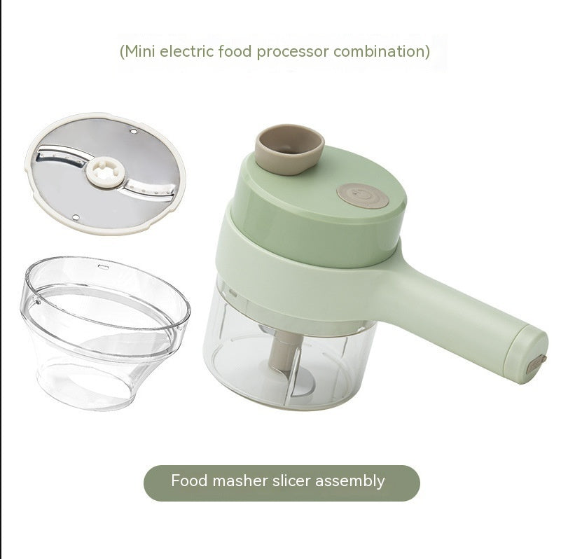 Mini Electric Vegetable Chopper – Handheld Garlic Masher, Meat Mincer & Salad Cutter