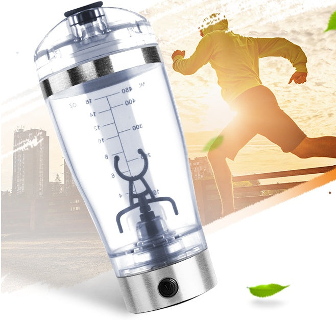 Electric Protein Shaker Bottle USB Rechargeable – Portable Automatic Mixing Cup for Protein Shakes, Coffee, Milk & Fitness Drinks