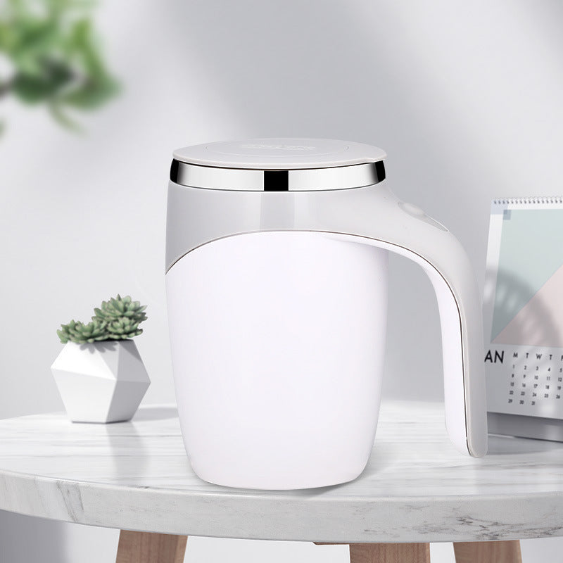 Rechargeable Self Stirring Mug – Magnetic Coffee Cup, Electric Milkshake Mixer, Portable Rotating Water Cup for Home, Office & Travel.