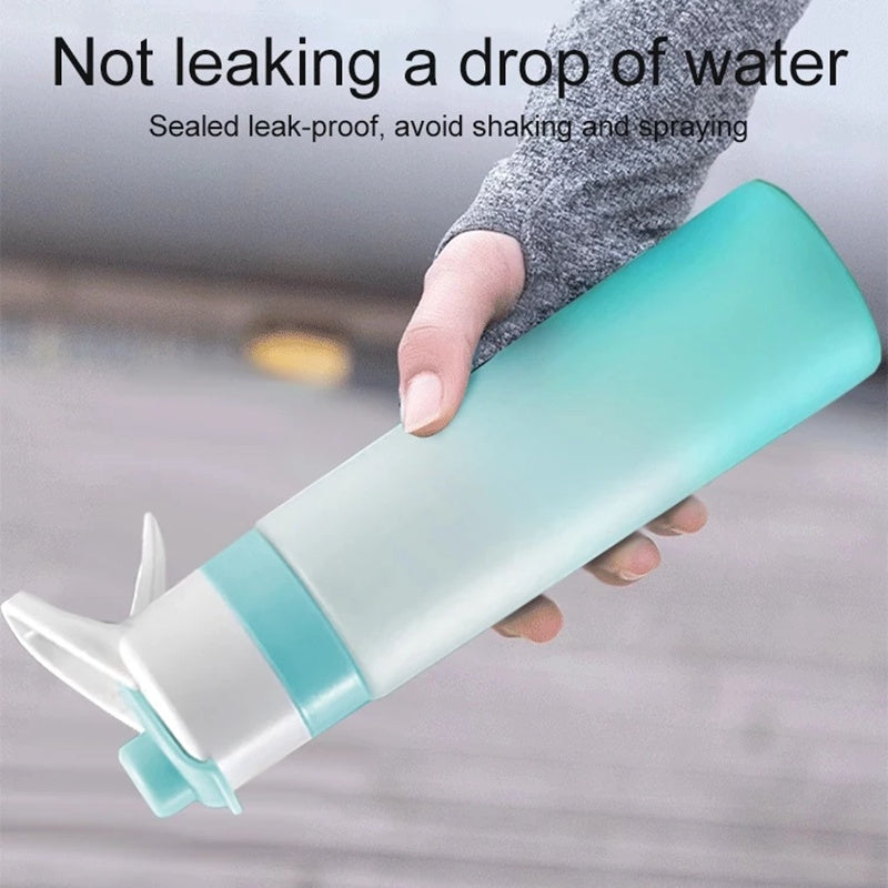 Portable Spray Water Bottle for Sports and Fitness, Large Capacity Mist Cup for Gym, Outdoor Running, Cycling, Travel, and Daily Hydration – Leakproof Drinkware Kitchen Gadget