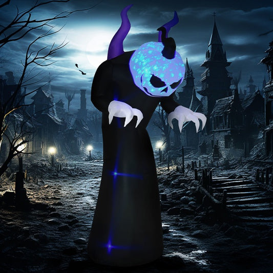 LED Halloween Ghost Decoration – Scary Outdoor Light-Up Figure for Yard, Garden & Party