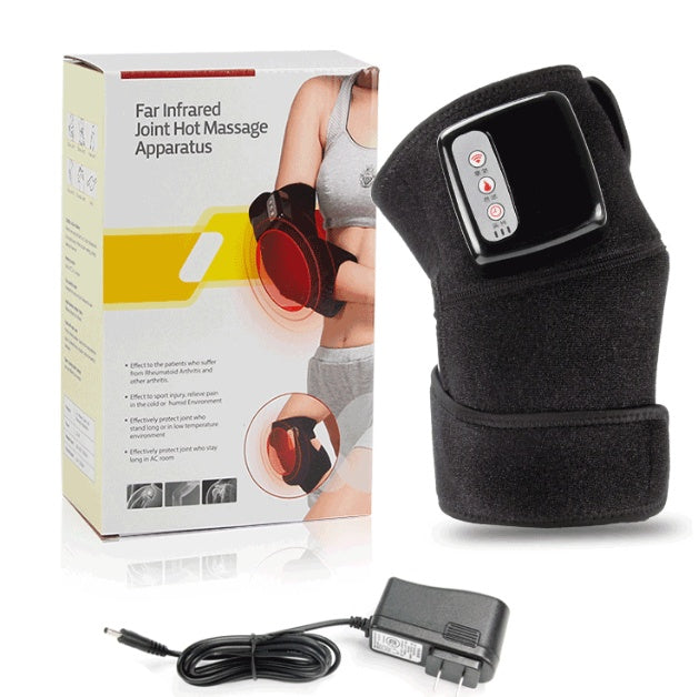Electric Infrared Heating Knee & Elbow Massager – Smart Vibration Therapy Wrap for Joint Pain Relief, Physiotherapy & Muscle Relaxation | Rechargeable Massageador