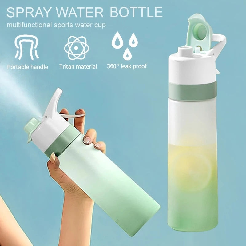 Portable Spray Water Bottle for Sports and Fitness, Large Capacity Mist Cup for Gym, Outdoor Running, Cycling, Travel, and Daily Hydration – Leakproof Drinkware Kitchen Gadget