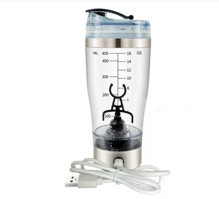 Electric Protein Shaker Bottle USB Rechargeable – Portable Automatic Mixing Cup for Protein Shakes, Coffee, Milk & Fitness Drinks