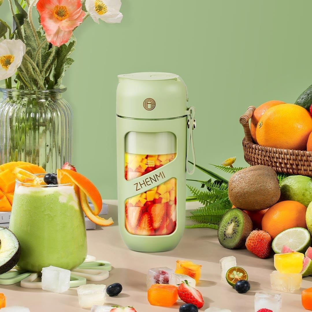 Portable Household Multi-Functional Electric Blender – Rechargeable Smoothie Maker for Travel, Home & Office | Mini Fruit Juicer Cup