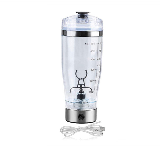 Electric Protein Shaker Bottle USB Rechargeable – Portable Automatic Mixing Cup for Protein Shakes, Coffee, Milk & Fitness Drinks