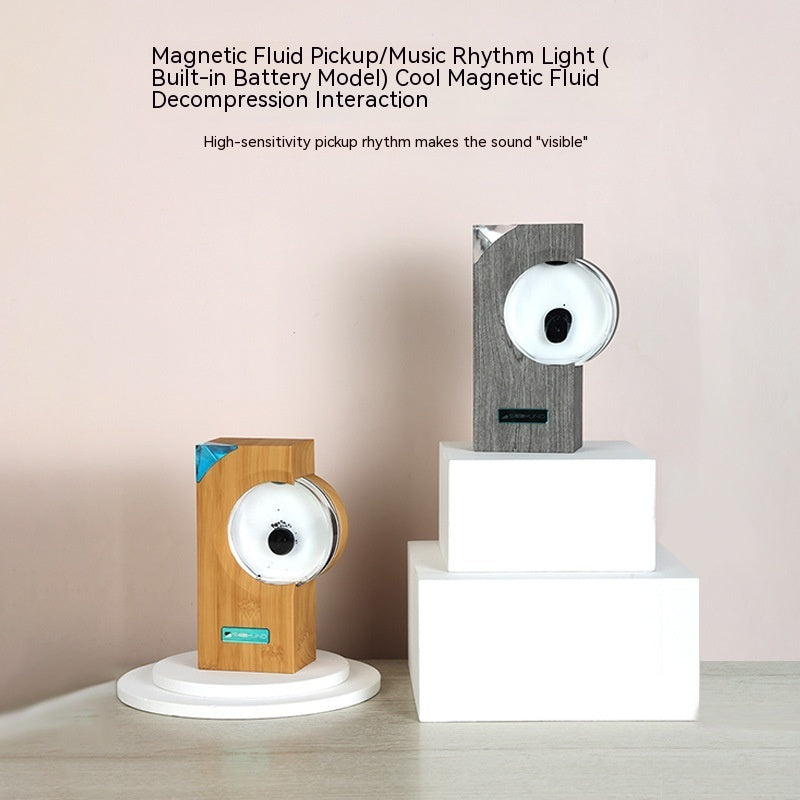 Magnetic Ferrofluid Speaker – Dancing Liquid Music Rhythm Lamp & Creative Desk Decoration