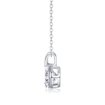 V-shaped - A Fashionable And Luxurious Diamond Jewelry Piece Set With 2-carat Moissan Diamond S925 Sterling Silver And Platinum-plated Pendant