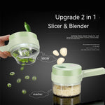 Mini Electric Vegetable Chopper – Handheld Garlic Masher, Meat Mincer & Salad Cutter