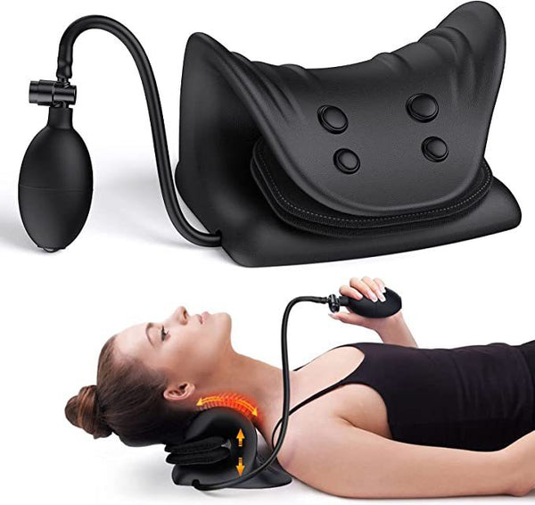 Cervical Traction Pillow – Neck and Spine Massage Extensor for Pain Relief & Posture Correction