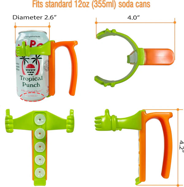 Soda Can Lids with Straw – Reusable Spill-Proof Can Covers, Snap-On Drink Cup Tops for Standard Cans, Leakproof & Portable Travel Bottle Cap