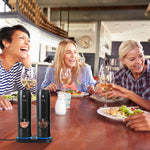 Rechargeable Electric Salt & Pepper Grinder Set with Charging Base – Automatic One-Hand Operation, LED Light & Adjustable Coarseness