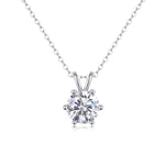 Romantic Mark - A Fashionable And Luxurious Diamond Jewelry Pendant Set With 2-carat Moissanite S925 Sterling Silver