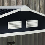 Outsunny 7x4ft Outdoor Metal Storage Shed – Weatherproof Garden Tool & Bike Shed with Ventilation, Lockable Double Doors, Foundation Kit, and Rust-Resistant Design