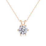 Romantic Mark - A Fashionable And Luxurious Diamond Jewelry Pendant Set With 2-carat Moissanite S925 Sterling Silver