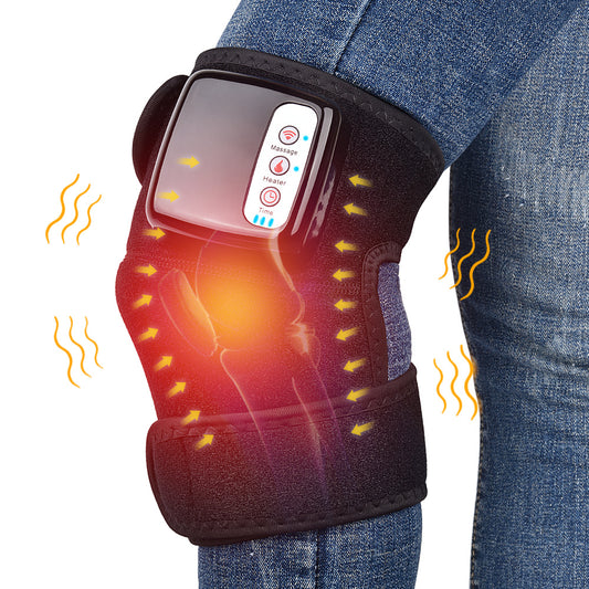 Electric Infrared Heating Knee & Elbow Massager – Smart Vibration Therapy Wrap for Joint Pain Relief, Physiotherapy & Muscle Relaxation | Rechargeable Massageador