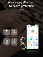Smart Ring R500 Black – Multifunction NFC Smart Ring for Android & iOS | Waterproof Fitness & Health Tracker